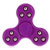 Hand Spinner Jouet de Soulagement du Stress avec Décor de Neuf Billes pour Le Col Blanc - Pourpre 