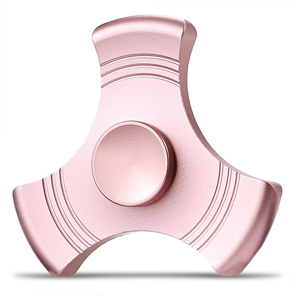 

Three-blade Gyro Stress Reliever Pressure Reducing Toy for Office Worker, Rose gold