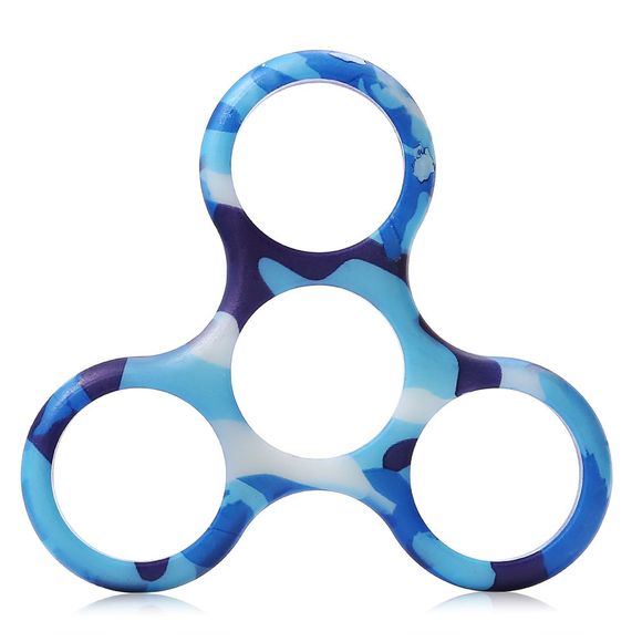 Cadre à la Mode pour Tri Fidget Hand Spinner - Bleu Camouflage 