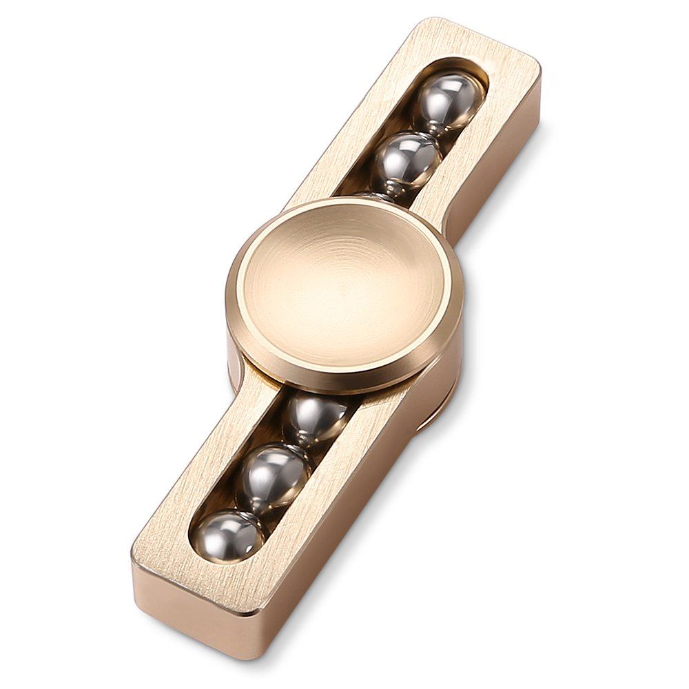 

Gyro Stress Reliever Pressure Reducing Fidget for ADHD with Six Rotating Bead for Office Worker, Golden