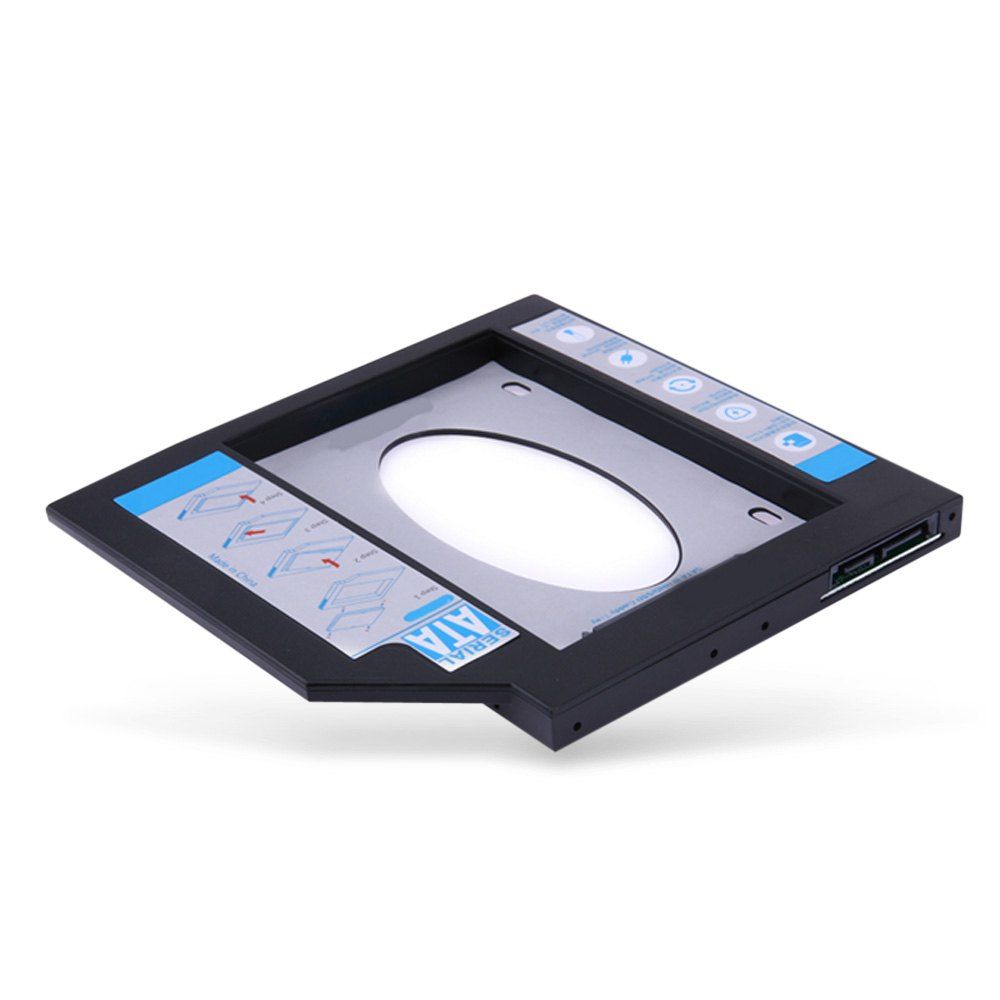 

Reamax Z300 SSD / HDD Caddy Tray SATA 3.0 CD-ROM Hard Drive Bracket, Black