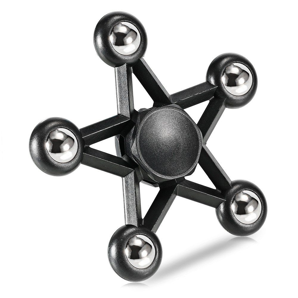 

Five-pointed Star Plastic Hand Spinner Funny Stress Reliever Relaxation Gift, Black