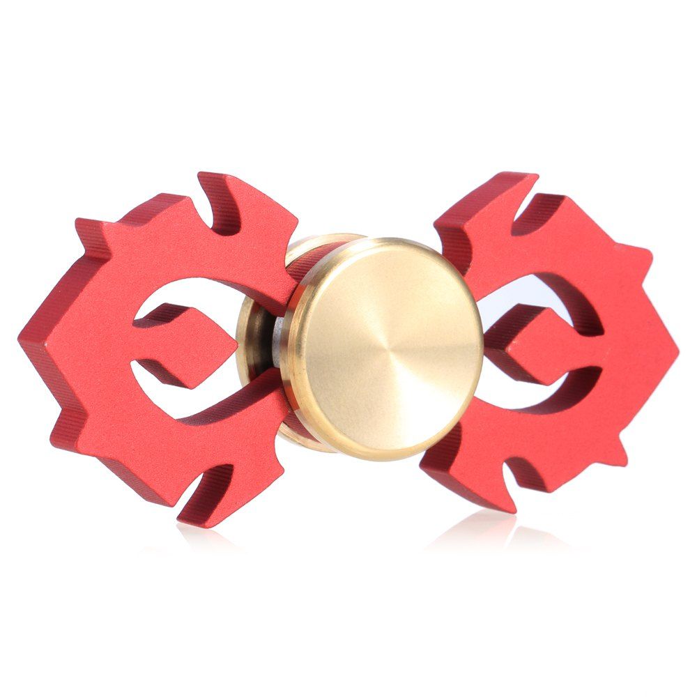 

Horn-shaped Aluminum Alloy Fidget Spinner Stress Relief Toy Relaxation Gift for Adults, Red