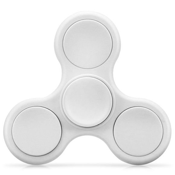 Fidget Spinner à Tri-pales en Surface Matte TDAH Produit de Soulagement du Stress Jouet de Fidgeting Adulte - Blanc 