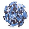 Fidget Spinner à 7-pales en Lame Spinner en Plastique Cadeau de Relaxation Amusant - Bleu Camouflage 