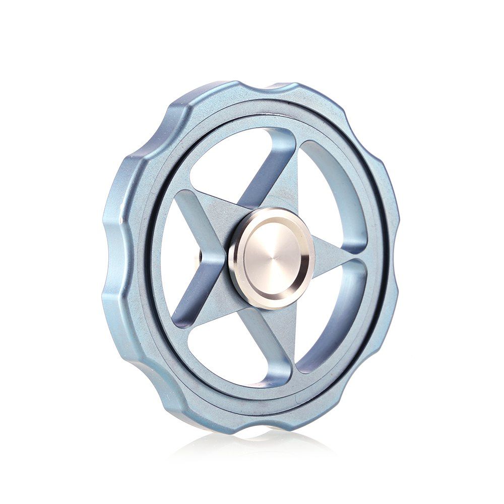 

FURA Hollow Gyro Stress Reliever Pressure Reducing Toy for Office Worker, Photo cyan