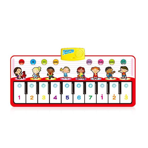 Tapis de navigation pour musique de piano pour le développement de l'intelligence des enfants - multicolore 