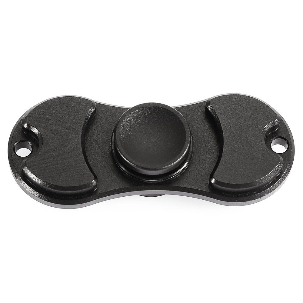 

Aluminum Alloy Bearing Gyro Style Stress Reliever Pressure Reducing Toy for Office Worker, Black