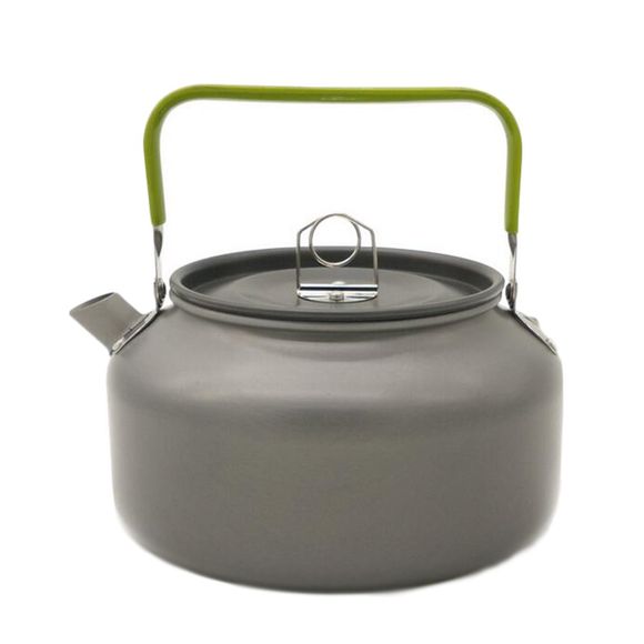AOTU DS - 12 Bouilloire à Thé de Camping en Aluminium de 1,2 litres pour Randonnée - Gris Titane 