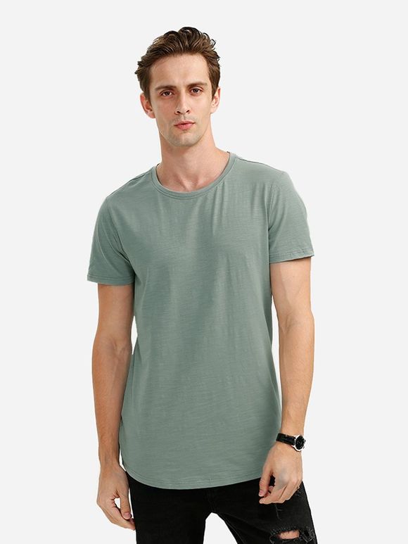 T-Shirt à Col Rond - Vert XL