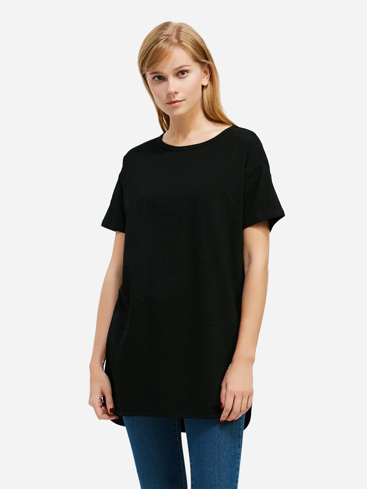 

Longline T-shirt, Black