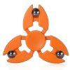 Fidget Spinner avec Giffe de Crabe avec Bille en Acier à Tri-feuille  EDC ADHD Jouet Intéressant - Orange 