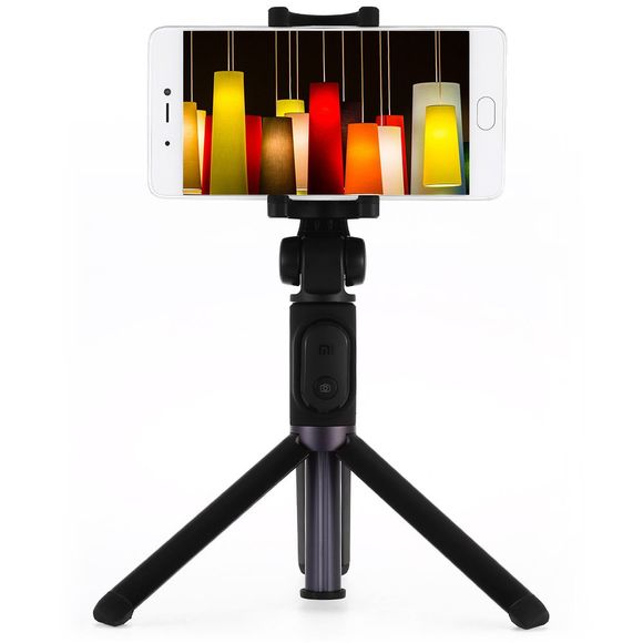Xiaomi Monture et Support Trépied Perche à Selfie avec Télécommande sans Fil Bluetooth 3.0 - Noir 
