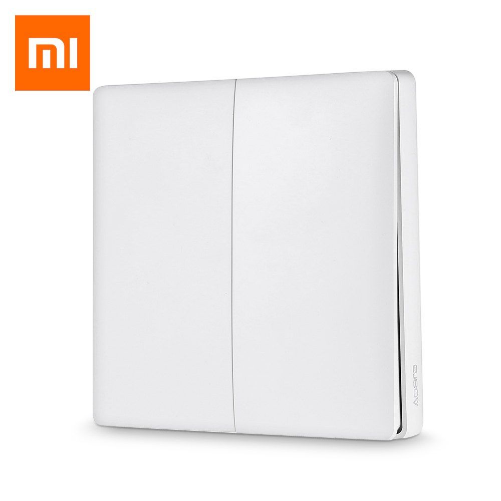 

Aqara Smart Light Control Fire Wire and Zero Line Double Key Version ( Xiaomi Ecosystem Product, Milk white