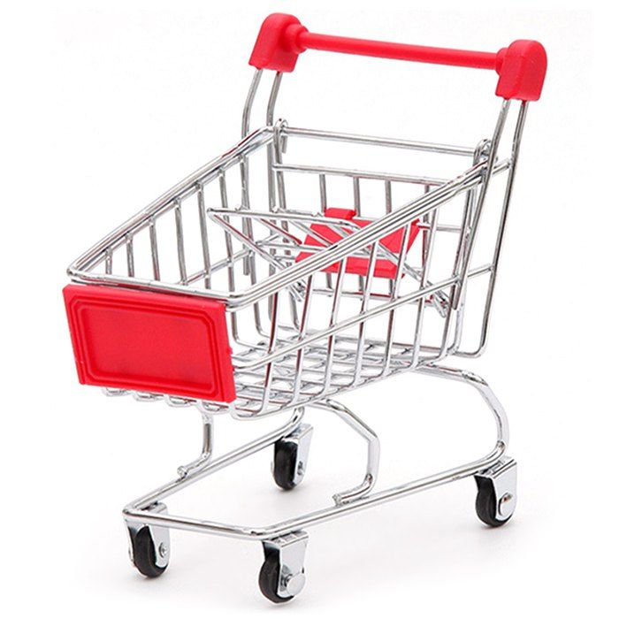 

Fashion Mini Supermarket Hand Trolleys Baby Toy, Red