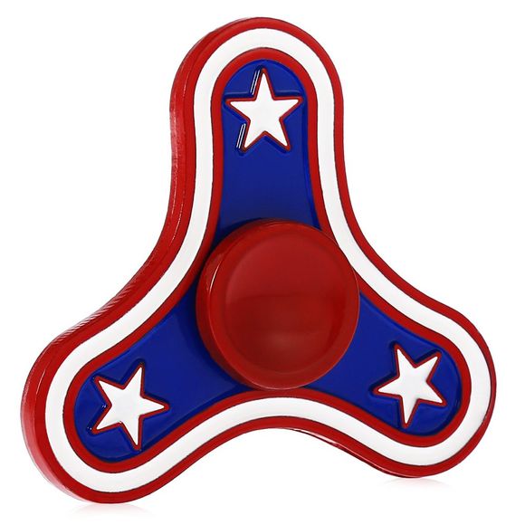 Gyroscope à Bout du Doigt en Alliage de Captain America en Triangulaire Jouet de Décompression pour Adultes - multicolore 