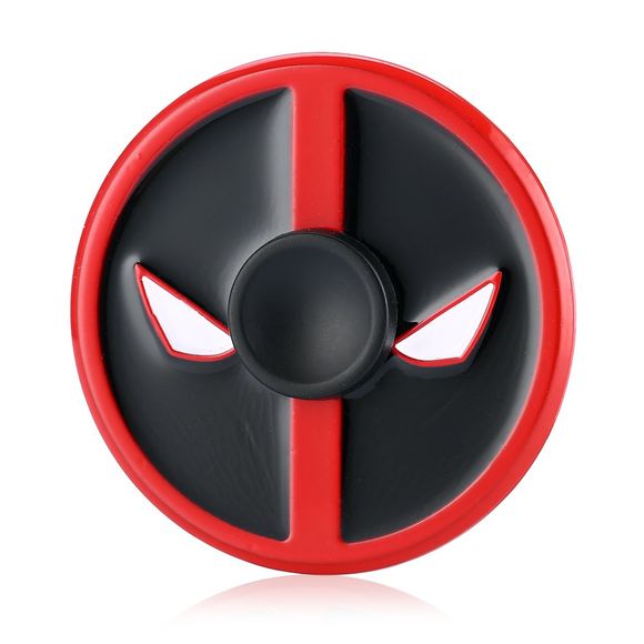 Round Face Devil Alliage Fidget Spinner Stress Relief Product Fidgeting Jouet pour Adultes - Noir et Rouge 