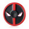 Round Face Devil Alliage Fidget Spinner Stress Relief Product Fidgeting Jouet pour Adultes - Noir et Rouge 