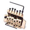 Système de verrouillage double Tremolo Bridge for Electric Guitar - d'or 