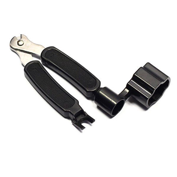 

Multifunctional Guitar String Cutter Pin Puller Peg Three-in-one Tool, Black