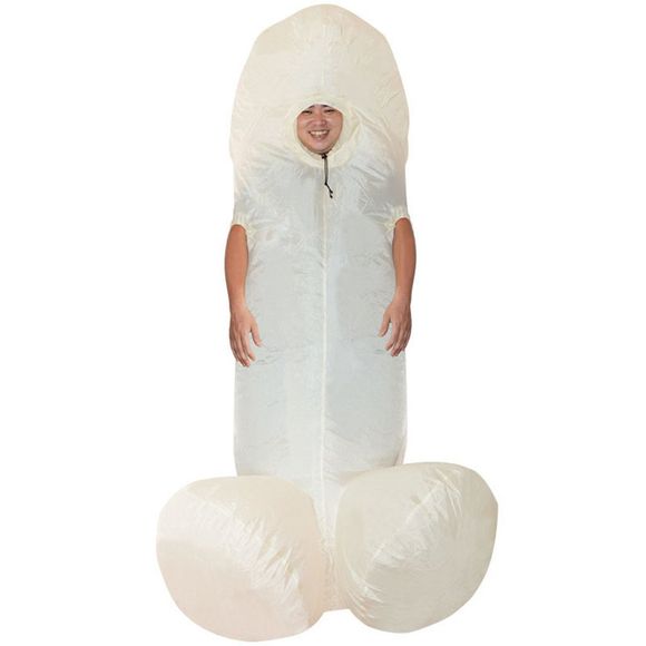 Robe de Fantaisie Costume Gonflable Pénis Adulte - Blanc 