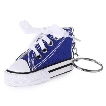 

Emulational Classical Canvas Shoes Modeling Key Chain Holder Decor for Bags, Deep blue