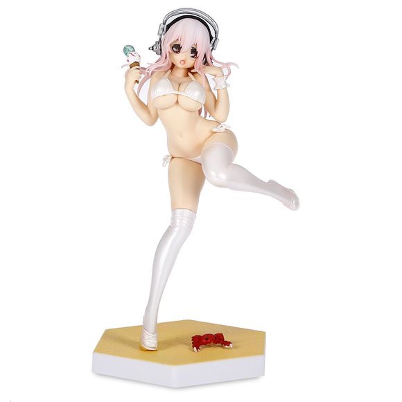 Figurine en PVC de Poupée Sexy de Plage 18cm Modèle de Personnage de Jeu Vidéo Fictif Japonais - multicolore 
