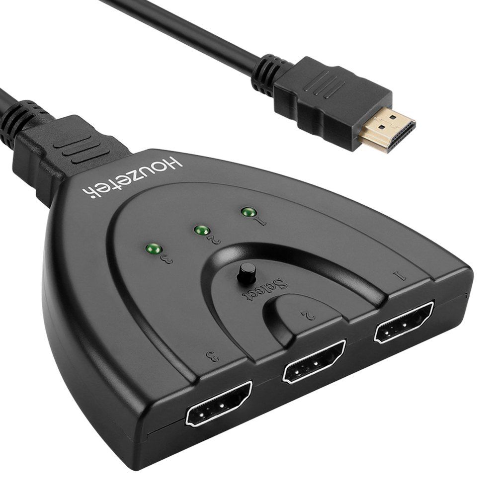 

Houzetek HDMI Pigtail Switch, Black