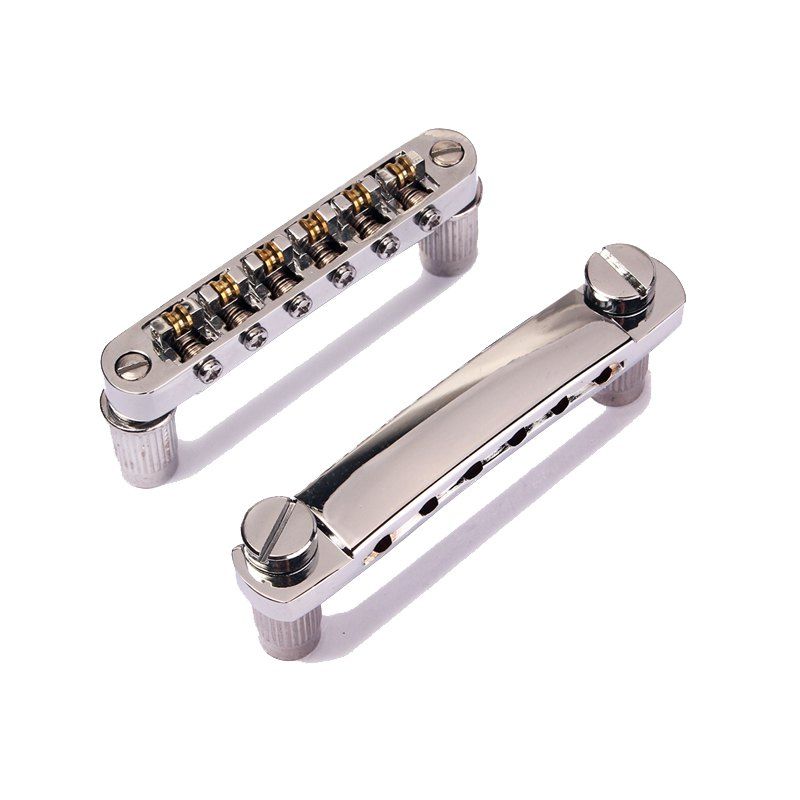 

1PC Roller Saddle Bridge for Gibson Les Paul Electric Guitar, Silver