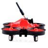 Makerfire MICRO FPV 64mm Mini RC Racing Drone BNF 5.8G 520TVL Gyro à 6 Axes de 2,4 GHz avec F3 EVO FC Ventilateur Ducté - Rouge 