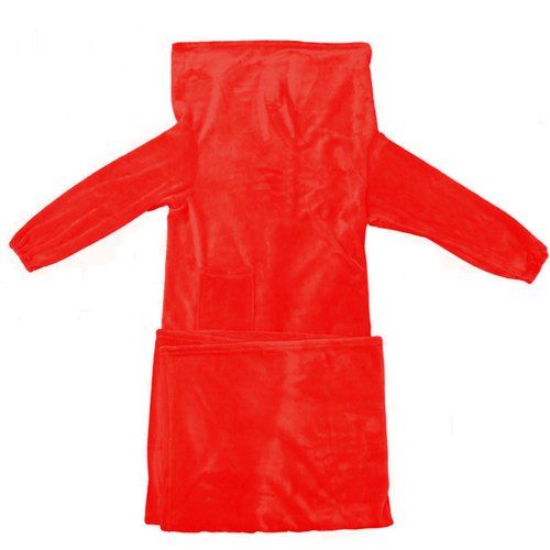 Couverture Portable de Luxe Douce Chaude d'Adulte pour Femme et Homme - Rouge 