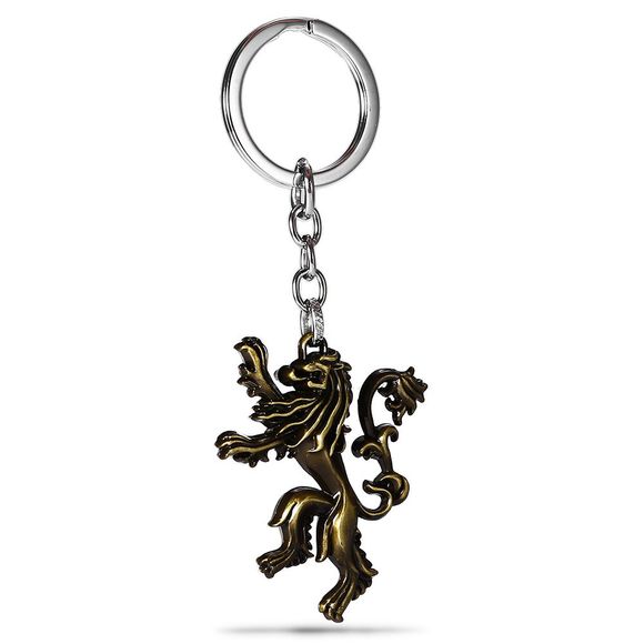 Porte-clés en Métal en Motif d'Entendez-moi Gronder Maison de Lannister Cadeau / Décoration d'Anniversaire - Bronze 