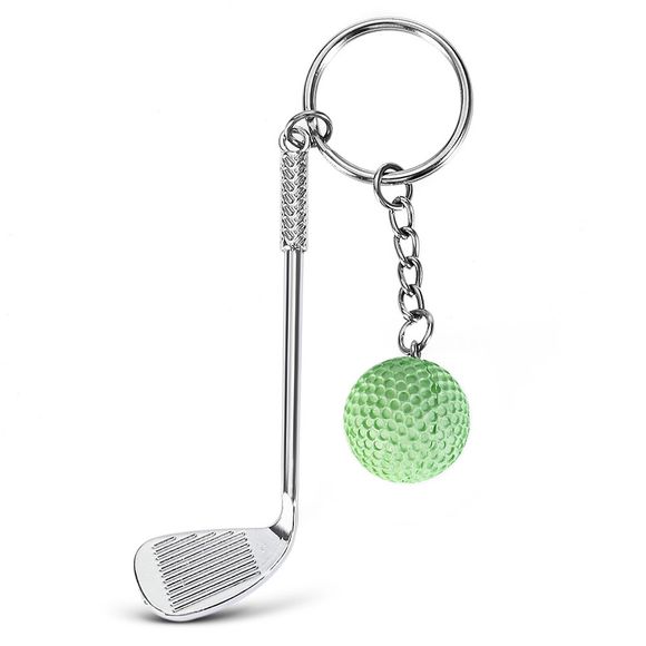 Porte-clés Mini Clubs de Golf Pendentif Créatif Style de Sport Populaire - Vert 