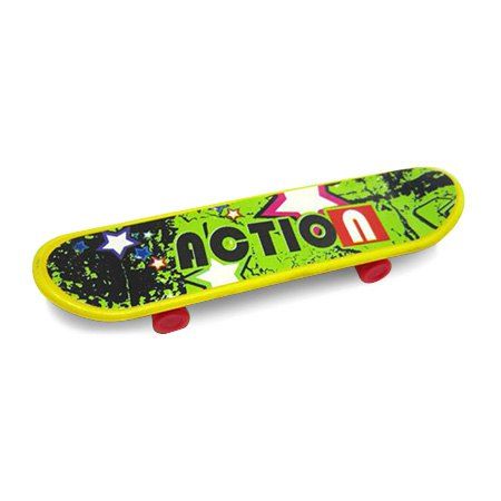 

Mini Finger Plastic Desktop Skateboard with Various Pictures, Colormix