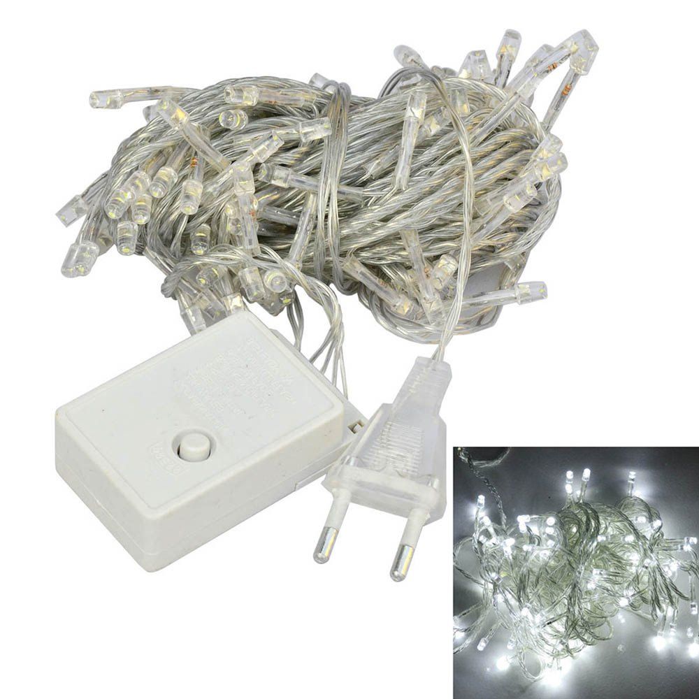 

Jiawen 10M Flash 100-LEDS Rgb Light Christmas Led Strip Light Lamp Us 110V / Eu 220V, White light