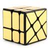 Miroir Surface Puzzle Roue de Feu Style Magic Cube 3 x 3 x 3 - d'or 