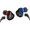 KZ ED12 HiFi Music Sport In-ear Earphones Noise Reduction On-cord Control - BLUE/RED 