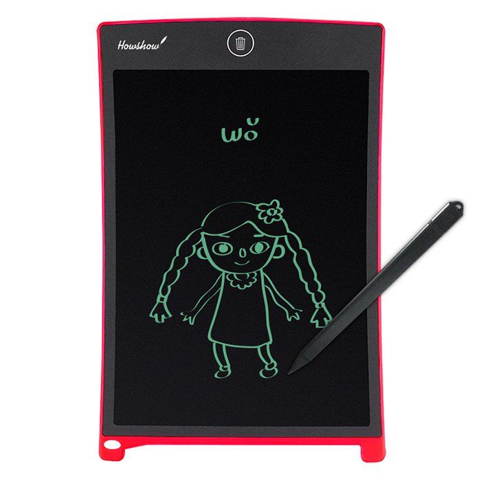 

HOWSHOW 8.5 - inch Shockproof Magic LCD Electronic Drawing Tablet for Children Students, Red