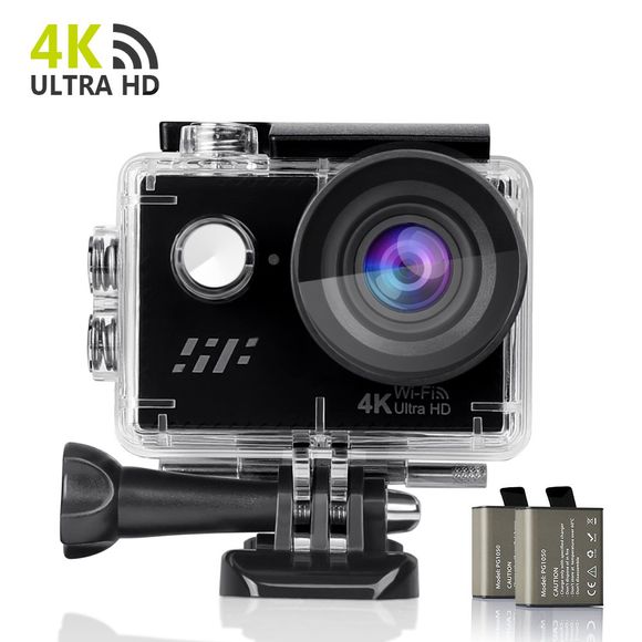 siroflo Caméra d'Action Ultra HD 4K - Noir 