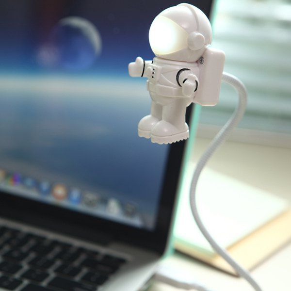 

Creative Robot Modeling USB Night Light, White