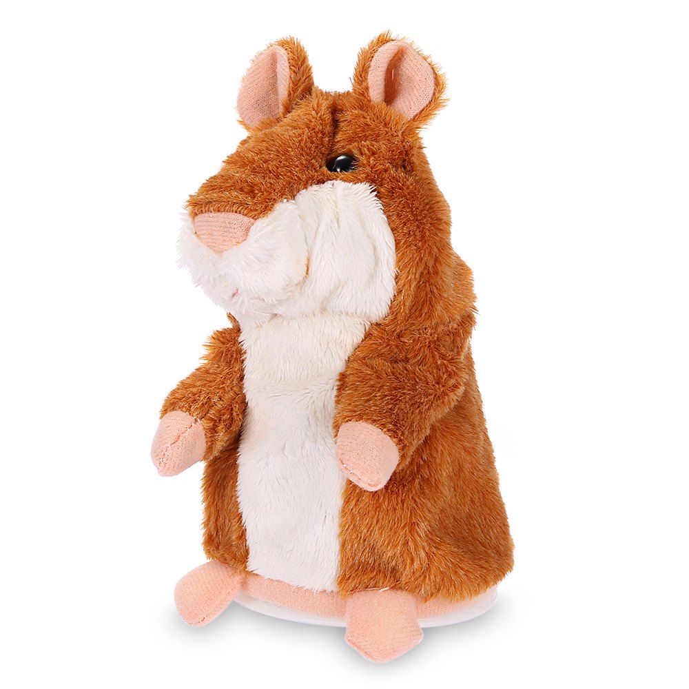 

Talking Recording Hamster Educational Plush Toy, Brown