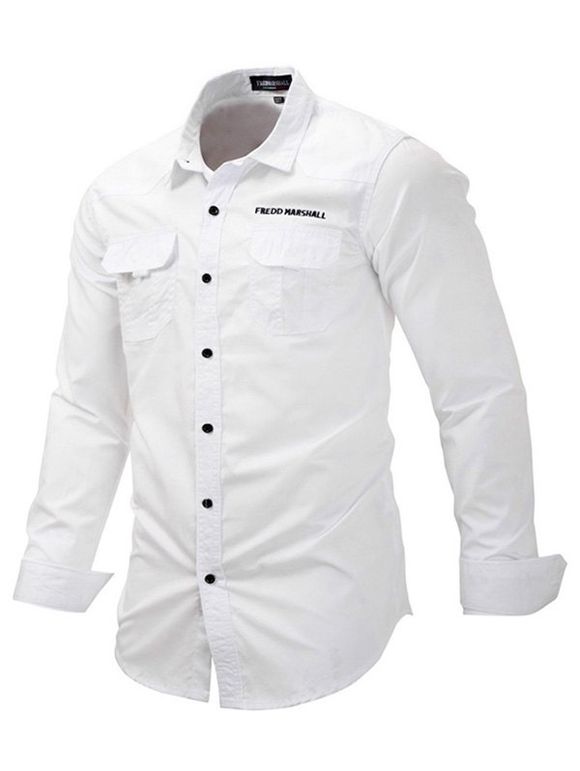 FREDD MARSHALL Chemise Vêtement Décontractée Extérieure Classique - Blanc M