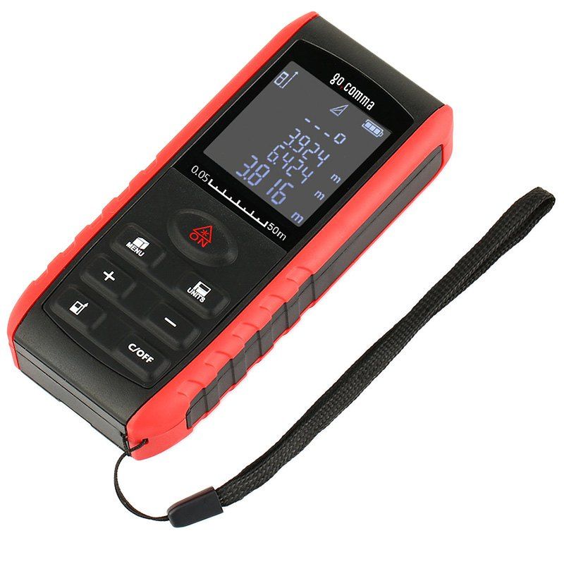 

gocomma E50 Handheld Laser Distance Meter 0.05 - 50m Rangefinder, Multi