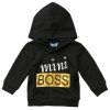 TZY BOSS Coton Garçons Lettre Personnalisée Hot Hooding Estampage - Noir 2 - 3T