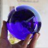 Petite Boule en Cristal pour Décoration Intérieure - Bleu 50MM