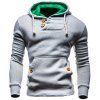 IZZUMI Sweat à Capuche avec Manche Longue Amincissant Poche Frontale pour Homme - Gris Clair XL