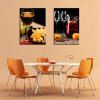 Deux peintures Fine Wine Food 2pcs - multicolor 60X90X2