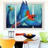 Autocollant mural 3D Parrot en PVC avec protection de l'environnement - multicolor A 