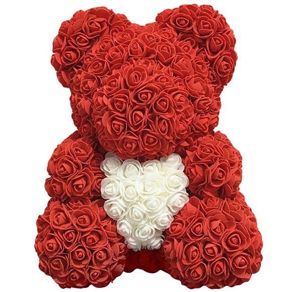 Jouet Ours Rose Amour 40cm - Rouge 