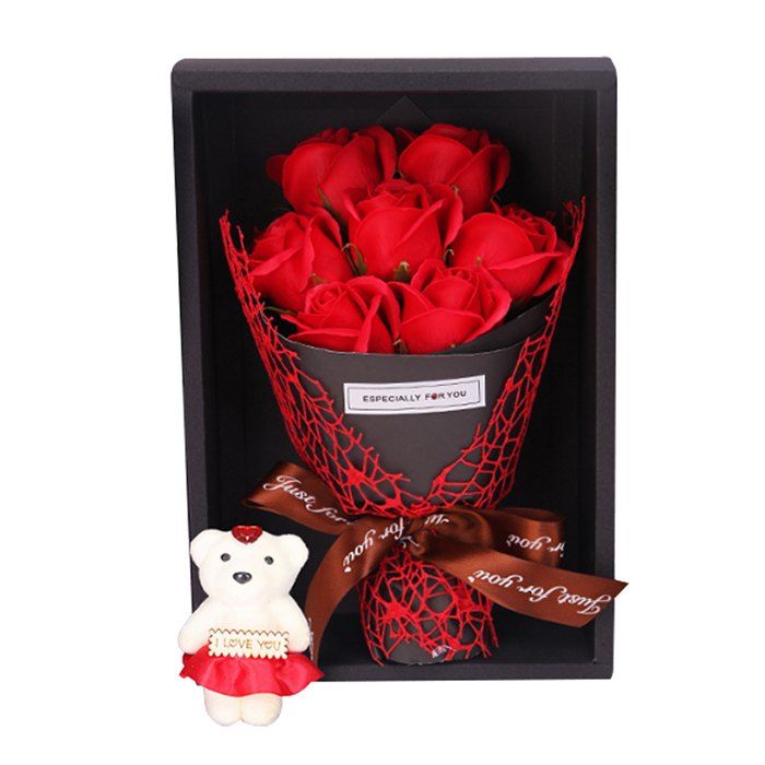 

Creative Exquisite Roses Present Box, Red